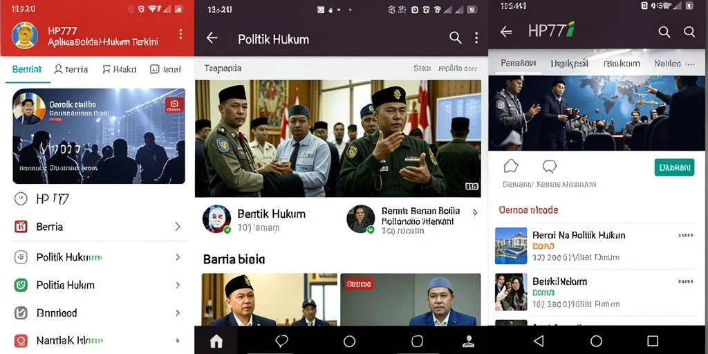 Tampilan antarmuka HP777 yang modern dan informatif.
