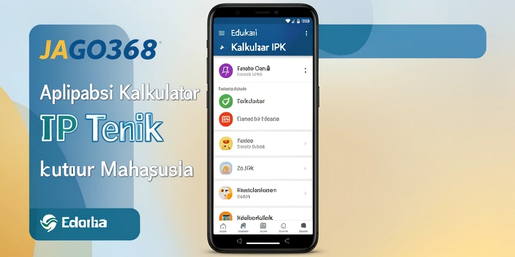 Antarmuka JAGO368 menampilkan kalkulator IPK yang sederhana dan efektif.