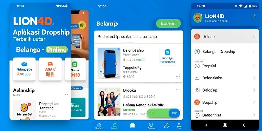 Tampilan antarmuka LION4D yang intuitif untuk dropshipping.
