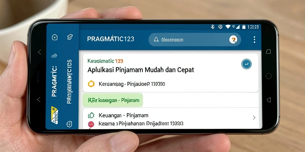 Tampilan antarmuka pengguna PRAGMATIC123 yang sederhana dan intuitif.
