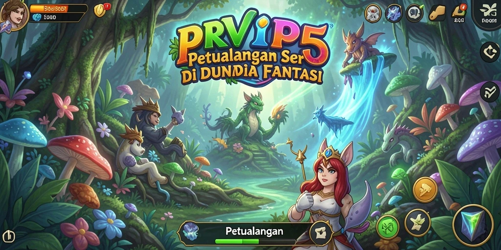 Antarmuka RVIP5 yang menampilkan aksi petualangan mendebarkan.