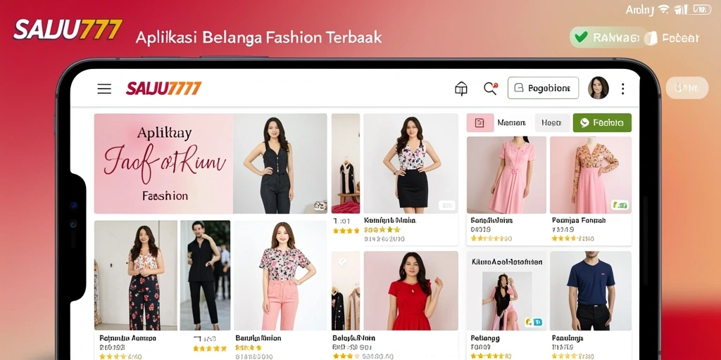 Tampilan antarmuka aplikasi SALJU777 yang modern dan stylish.