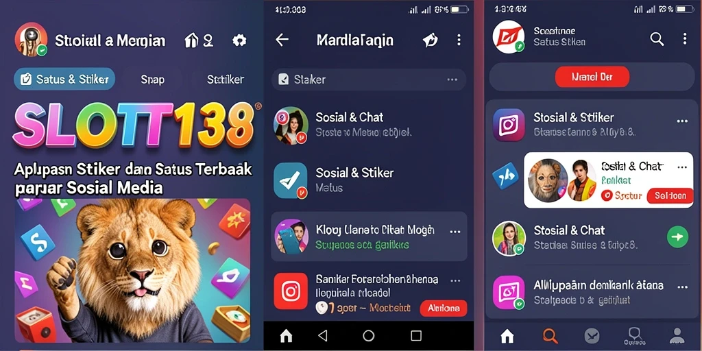 Antarmuka SLOT138 menampilkan berbagai stiker menarik dan fungsionalitas mudah.