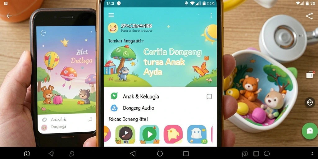 Antarmuka SPACEMAN88 yang ramah anak dan mudah diakses.