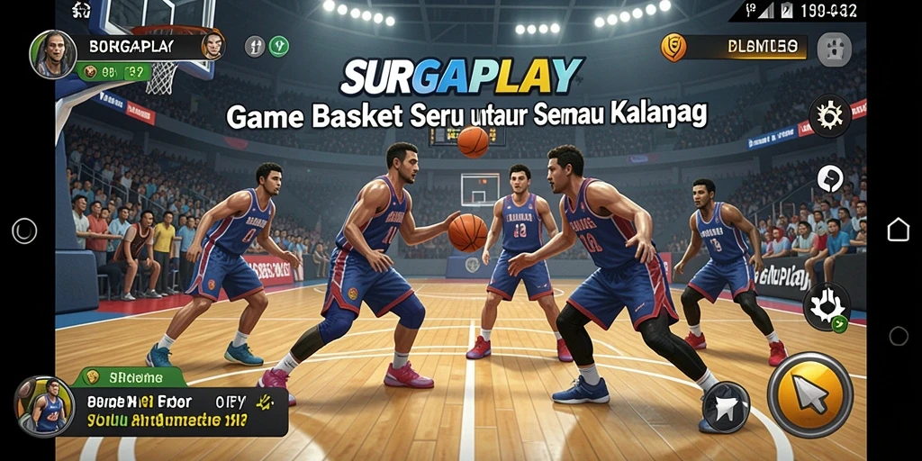 Tampilan antarmuka game Basket SURGAPLAY yang menarik dan interaktif.